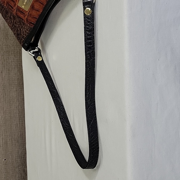 Brahmin Small Croc Embossed Leather Shoulder Bag - Picture 6 of 12